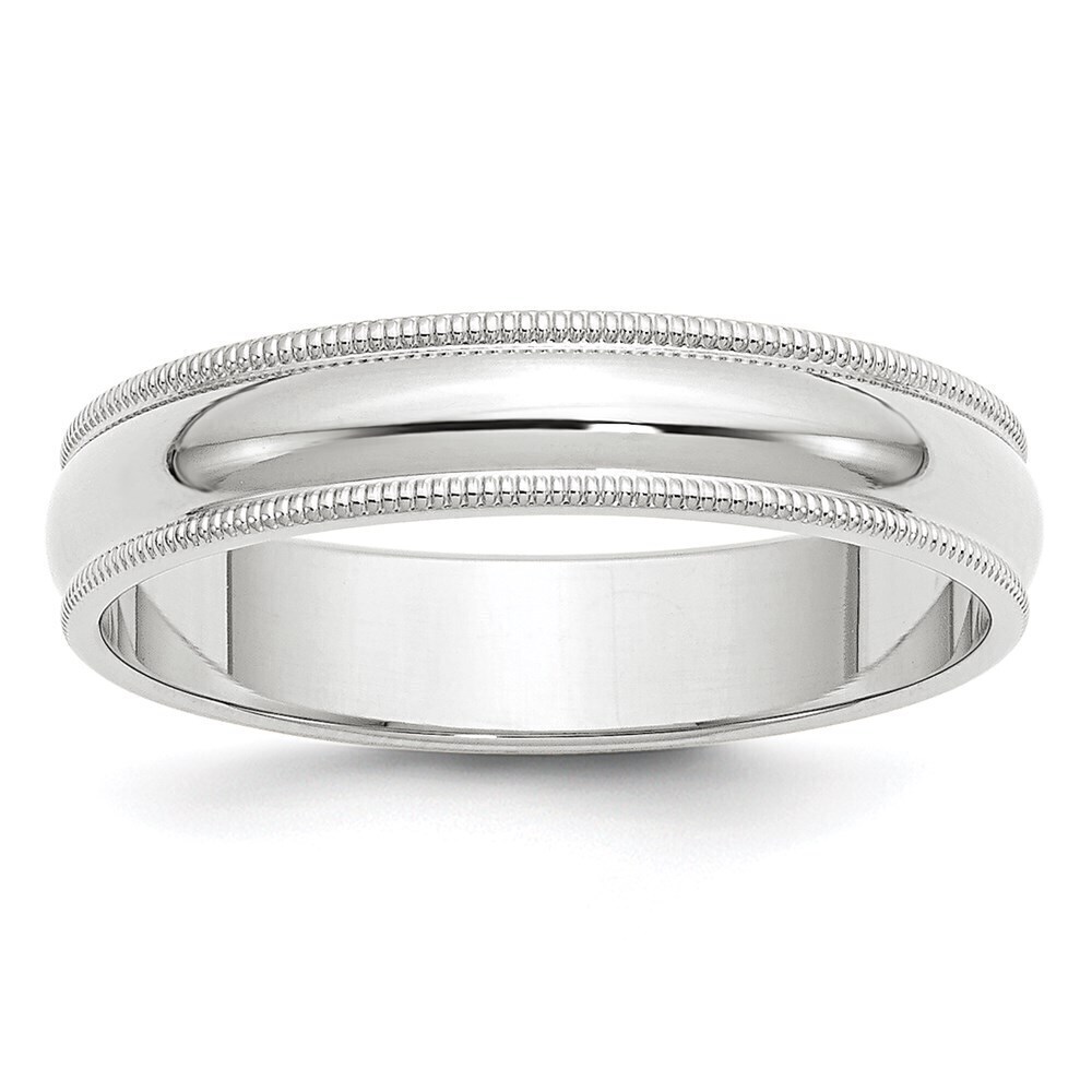 Kazi Luxury 14KW 5mm Milgrain Half Round Band Size 4.5